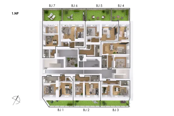 Prodej bytu 2+kk, Postupice, Blanická, 45 m2