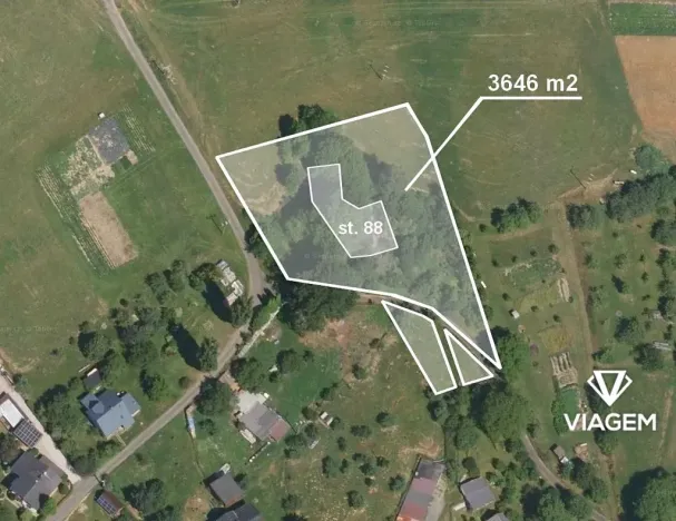 Prodej podílu pozemku pro bydlení, Roztoky u Semil, 1823 m2