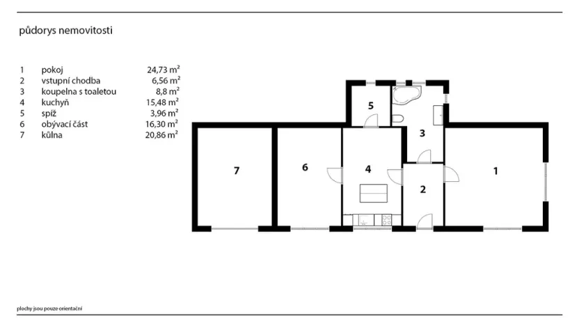 Prodej chalupy, Žlebské Chvalovice, 76 m2