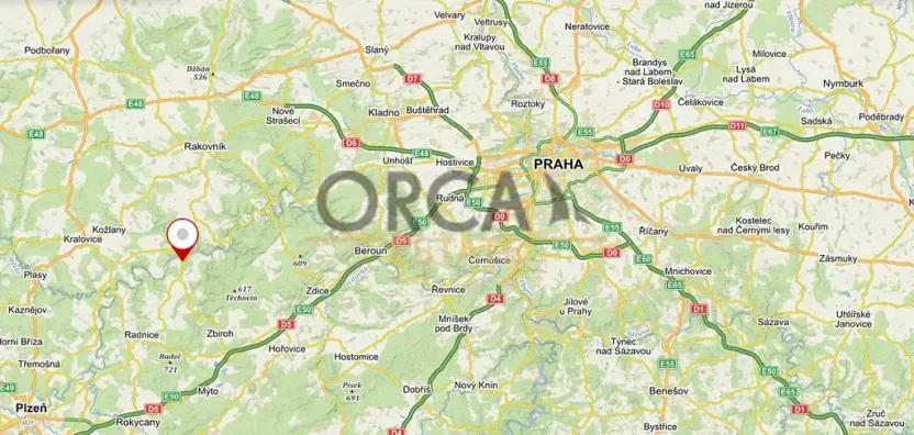 Prodej pozemku, Zvíkovec, 1587 m2