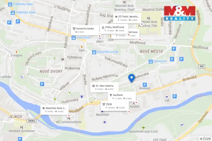 Prodej bytu 2+1, Třebíč - Nové Dvory, Novodvorská, 47 m2