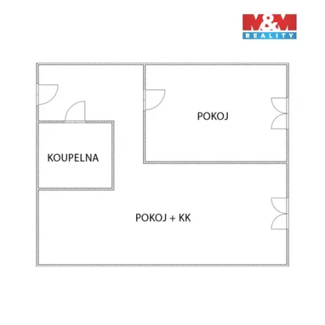 Pronájem bytu 2+kk, Lom - Loučná, Libkovická, 42 m2