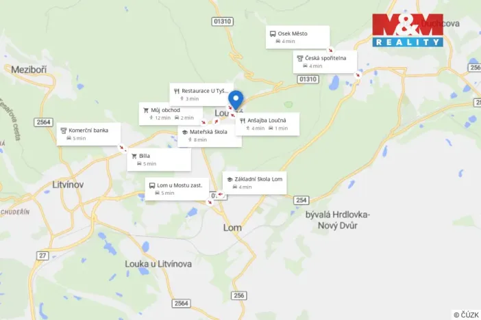 Pronájem bytu 2+kk, Lom - Loučná, Libkovická, 42 m2