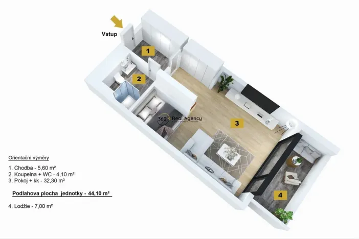 Prodej bytu 1+kk, Praha - Braník, Skálové, 51 m2