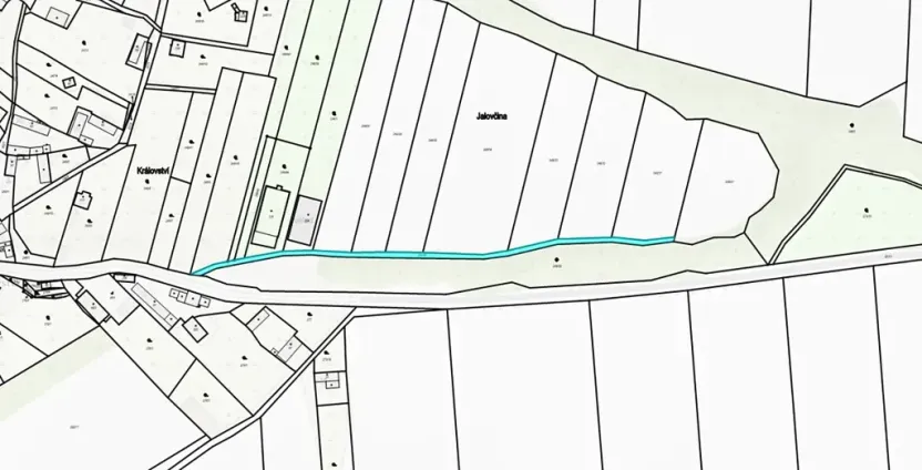 Dražba pozemku, Třebovle, 1078 m2