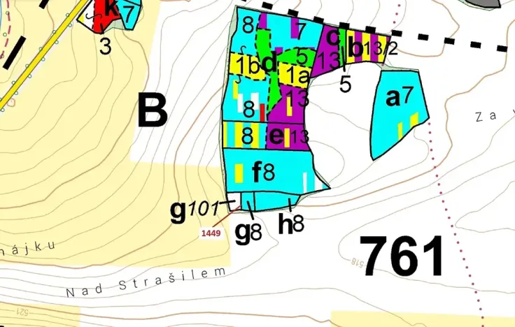 Dražba lesa, Hradiště, 638 m2
