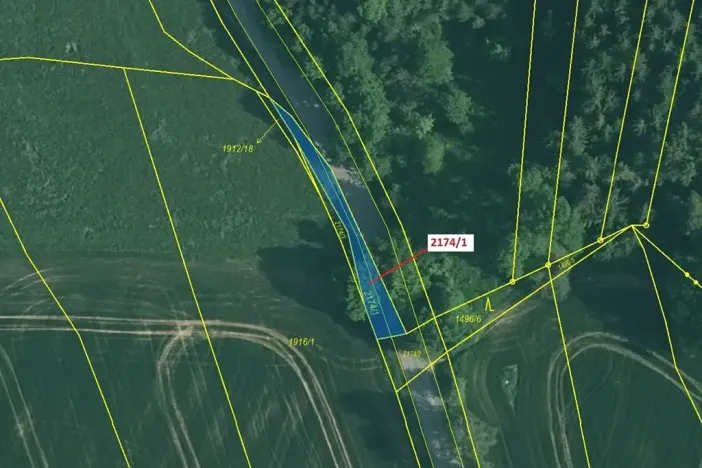 Dražba pozemku, Římov, 194 m2