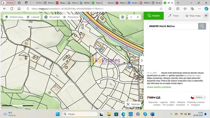 Prodej pozemku pro bydlení, Horní Bečva, 1328 m2