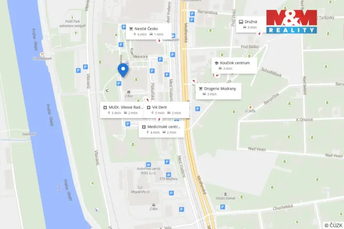 Prodej bytu 1+kk, Praha - Modřany, Vorařská, 44 m2