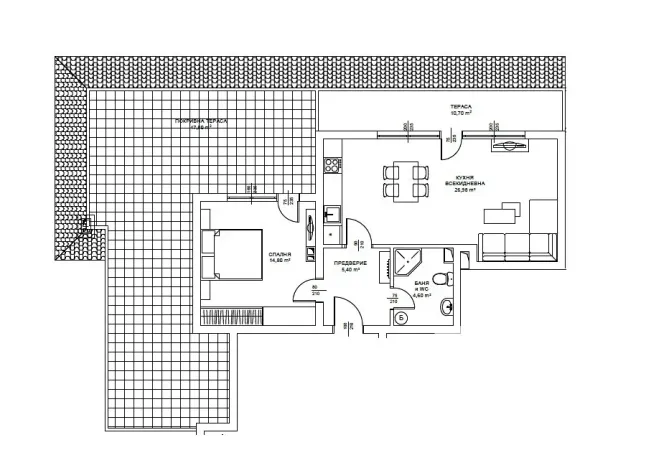 Prodej bytu 2+kk, Bjala, Bulharsko, 73 m2