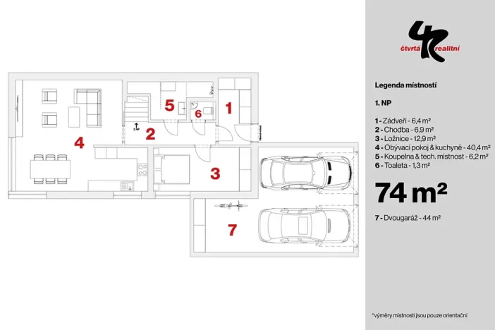 Prodej rodinného domu, Zlonín, Lísková, 192 m2
