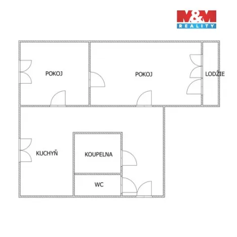 Prodej bytu 2+1, Bílina, M. Švabinského, 52 m2