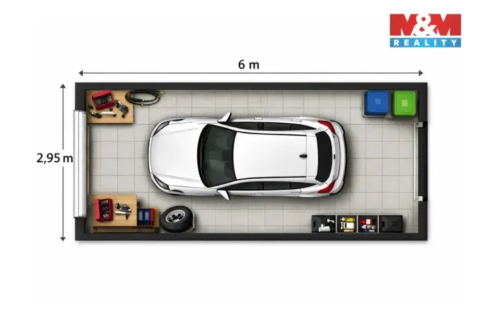 Pronájem garáže, Rychnov nad Kněžnou, 18 m2