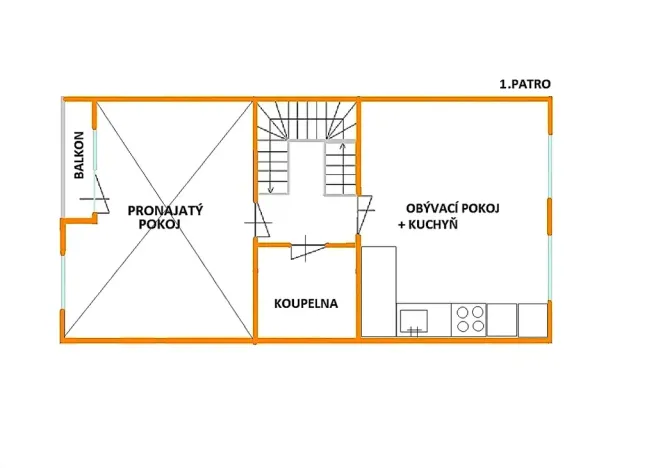 Pronájem pokoje, Brno, Marie Hübnerové, 14 m2