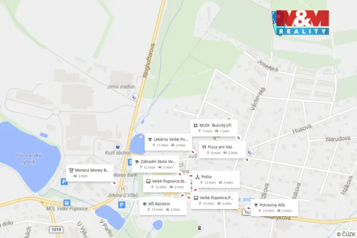 Prodej louky, Velké Popovice, 3090 m2