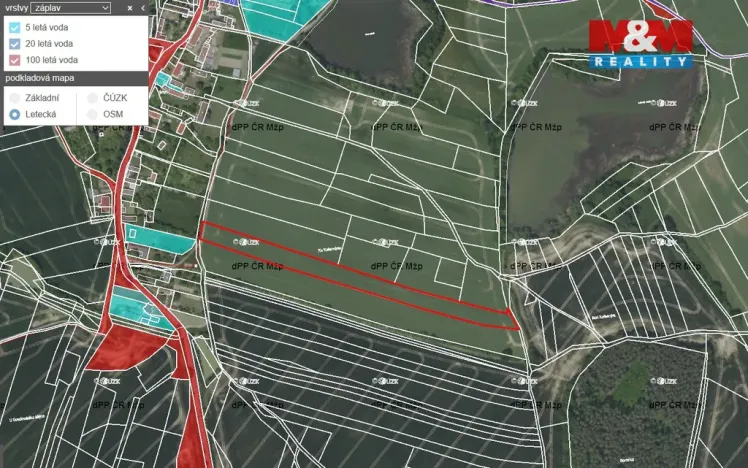 Prodej pole, Zbýšov - Březí, 11369 m2
