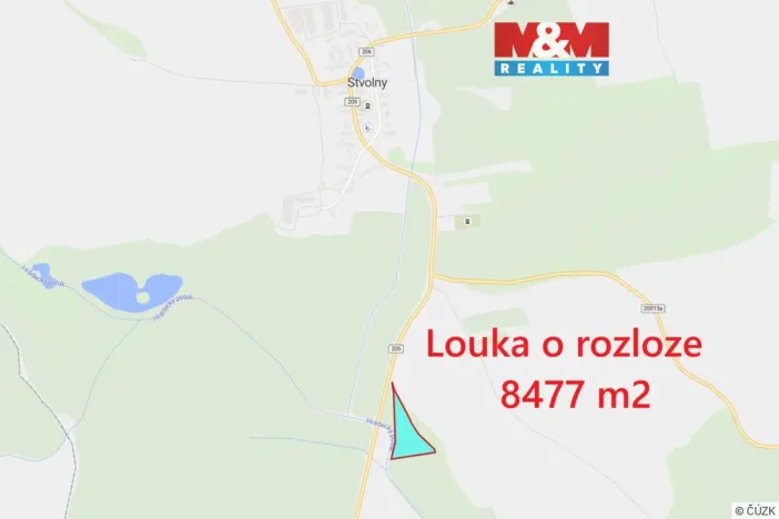 Prodej louky, Manětín - Stvolny, 8477 m2