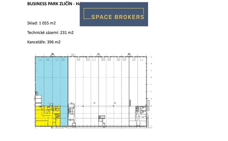 Pronájem skladu, Praha - Zličín, Na Radosti, 1682 m2