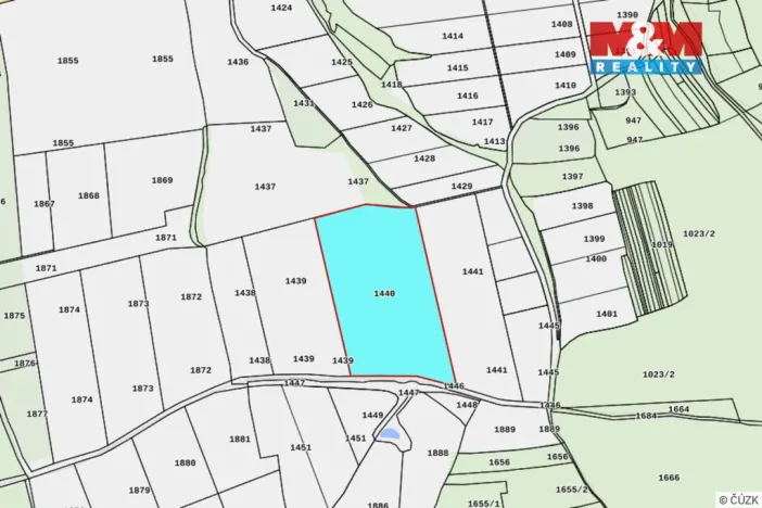 Prodej pole, Velečín, 62047 m2