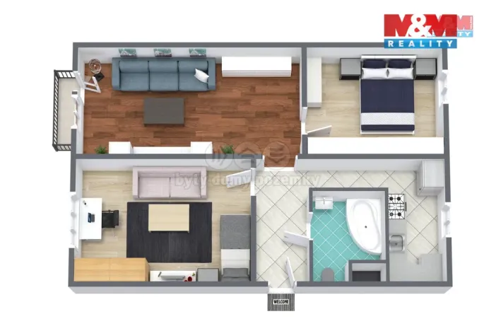 Prodej bytu 3+1, Bukovany, 68 m2