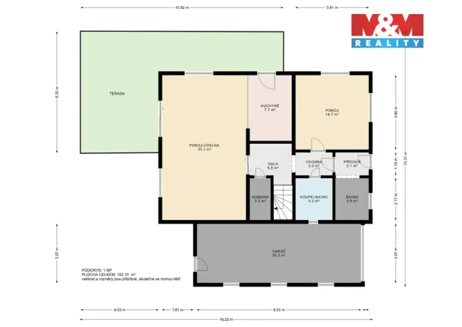 Prodej rodinného domu, Polná, Pod Vodárnou, 150 m2