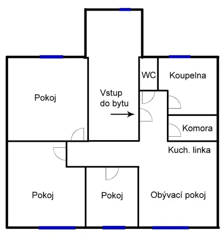 Pronájem bytu 4+kk, Duchcov, Jungmannova, 103 m2