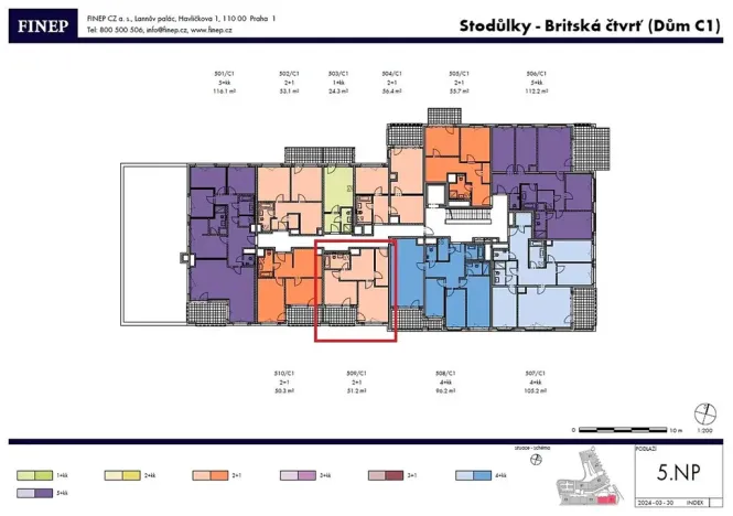 Prodej bytu 2+1, Praha - Stodůlky, Svitákova, 51 m2