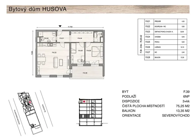 Prodej bytu 3+kk, České Budějovice, Plukovníka Malého, 88 m2