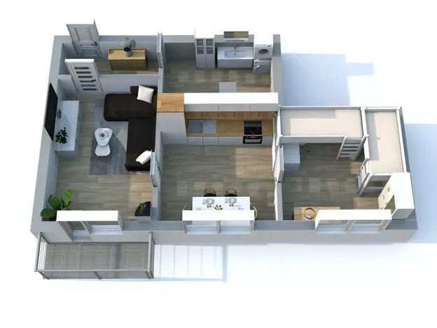 Prodej bytu 2+1, Hlubočky, 54 m2