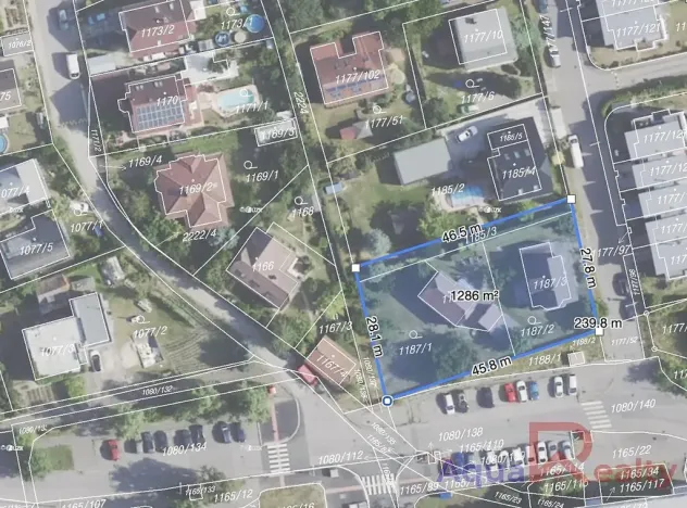 Prodej pozemku pro bydlení, Praha - Stodůlky, Frimlova, 1287 m2