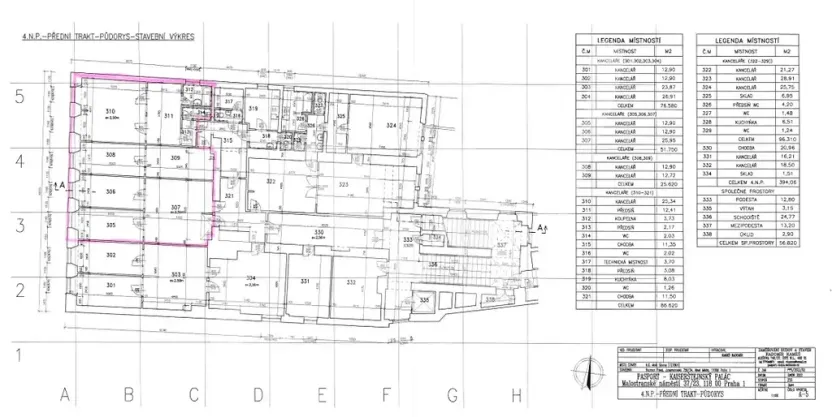Pronájem kanceláře, Praha - Malá Strana, Malostranské náměstí, 135 m2