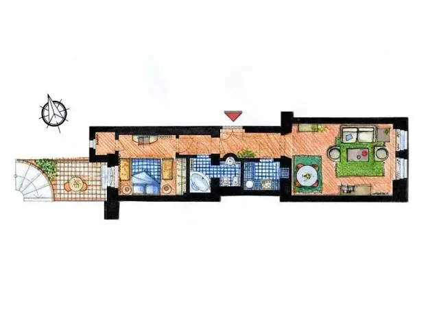 Pronájem bytu 2+1, Praha - Vinohrady, Anny Letenské, 54 m2