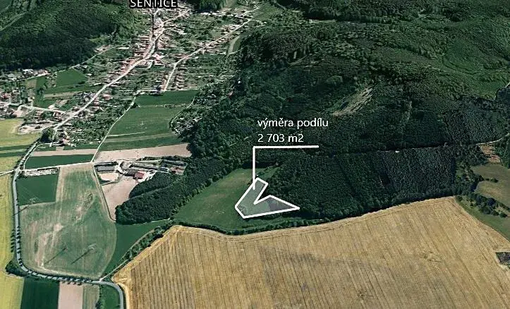 Prodej podílu pole, Sentice, 2703 m2