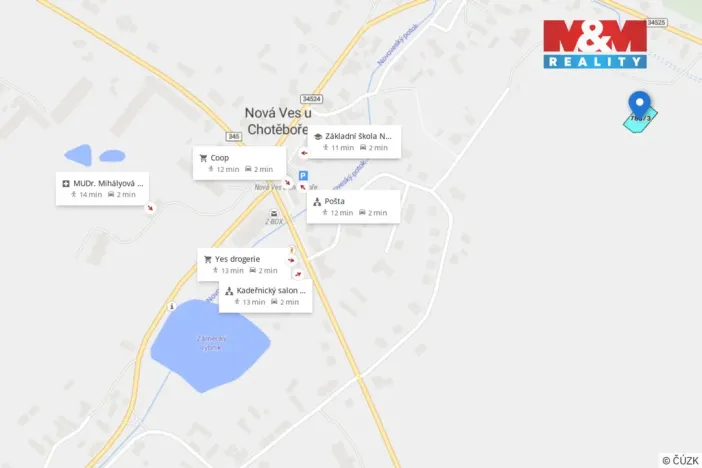 Prodej pozemku pro bydlení, Nová Ves u Chotěboře, 850 m2