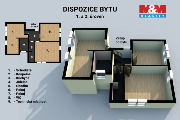 Prodej bytu 3+1, Zlín - Kudlov, Žlutá, 83 m2