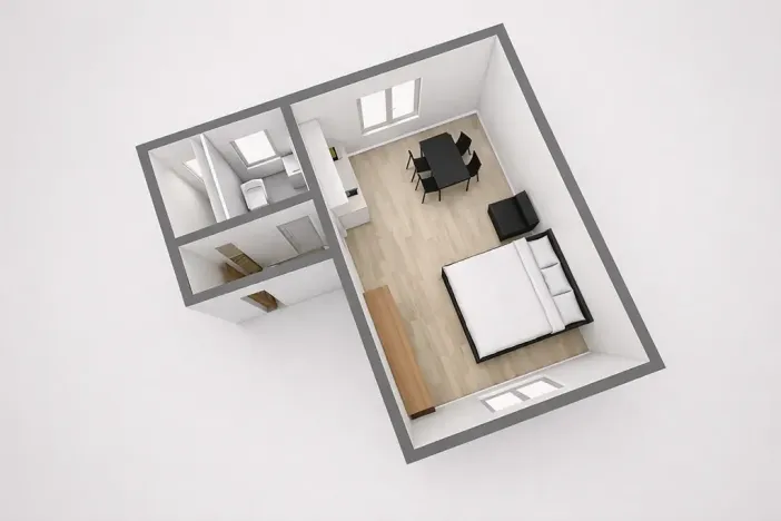 Pronájem bytu 1+kk, Kyjov, Jungmannova, 38 m2