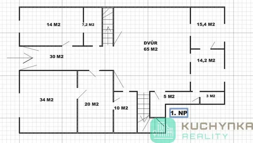 Prodej rodinného domu, Duchcov, G. Casanovy, 500 m2