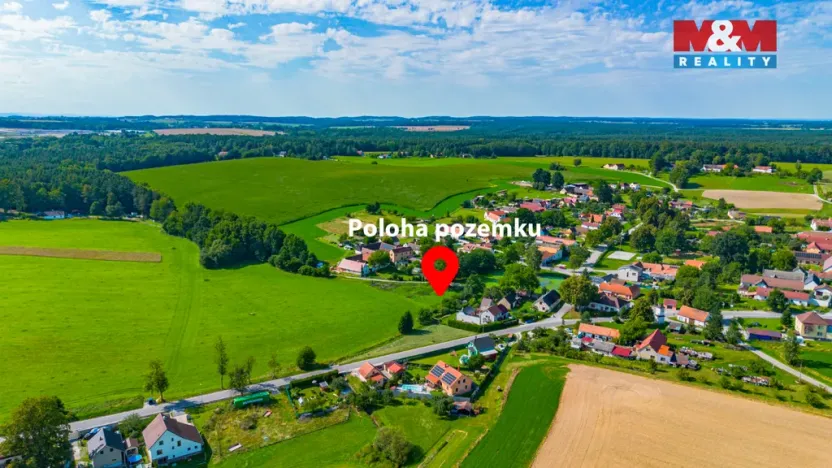 Prodej pozemku pro bydlení, Borovany - Vrcov, 3156 m2