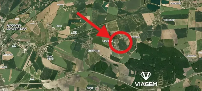 Prodej podílu pole, Chudeřice, 1700 m2