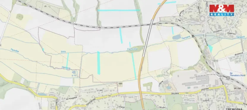 Prodej pole, Třemošná, 75595 m2