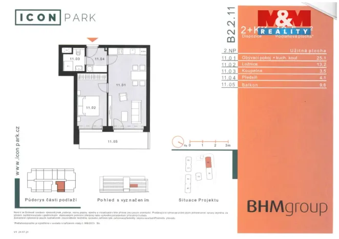 Pronájem bytu 2+kk, Kladno - Dubí, Ke křížku, 50 m2