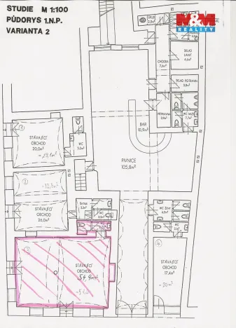 Pronájem obchodního prostoru, Česká Třebová, Hýblova, 58 m2