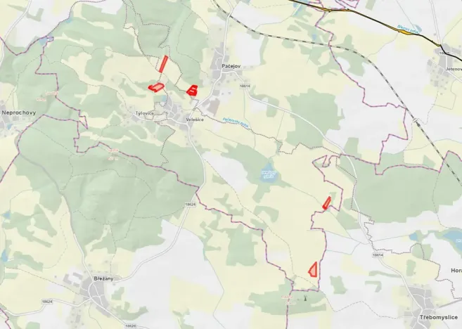 Prodej louky, Pačejov, 13638 m2