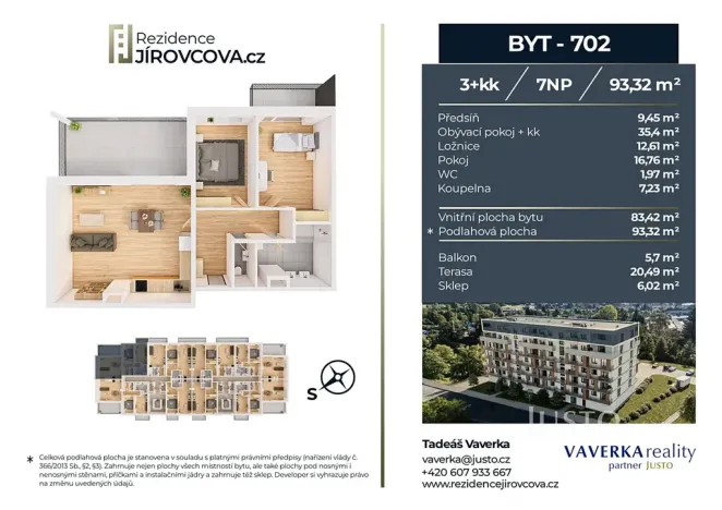 Prodej bytu 3+kk, České Budějovice, Jírovcova, 93 m2