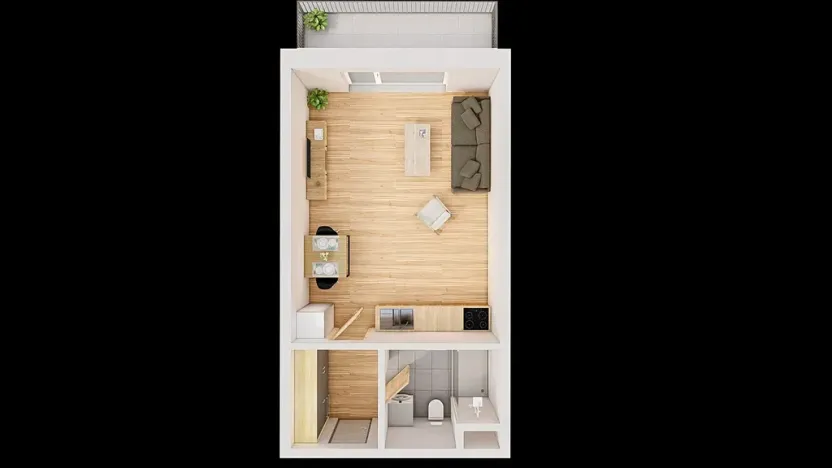 Prodej bytu 1+kk, České Budějovice, Jírovcova, 40 m2