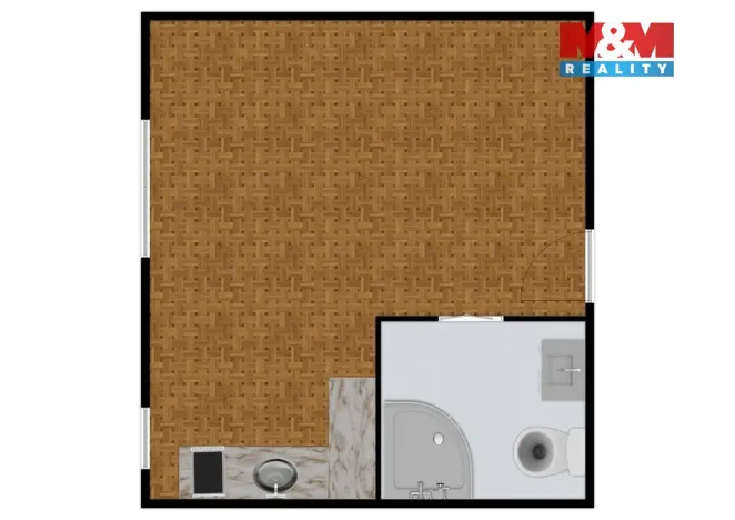 Pronájem bytu 1+kk, Praha - Hloubětín, Milovická, 20 m2