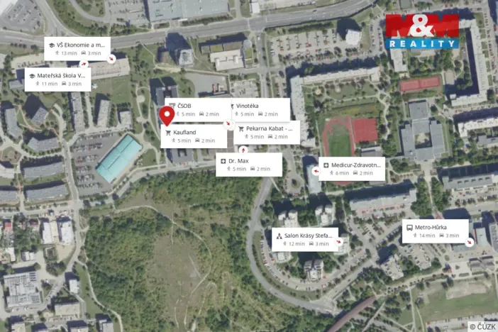 Pronájem bytu 2+kk, Praha - Stodůlky, Wiedermannova, 65 m2