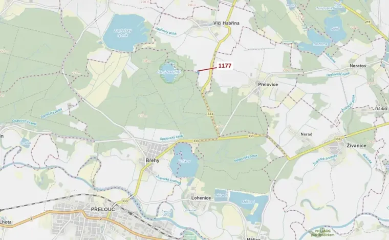 Dražba lesa, Vlčí Habřina, 4658 m2