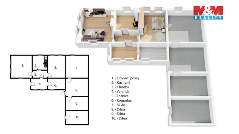 Prodej rodinného domu, Měkynec, 269 m2
