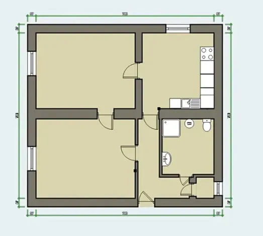Pronájem bytu 2+1, Lanškroun, Olbrachtova, 55 m2